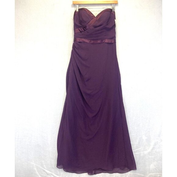 NEW Bari Jay Ballgown Formal Dress Sz 10 Formal Bridesmaid Prom Gown Purple NWT - Picture 4 of 16